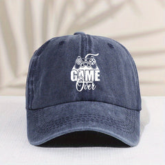 Casual Vintage Game Console Distressed Cap Sun Protection