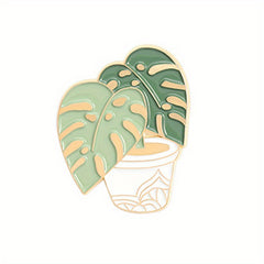 Cartoon Plant Brooch Turtle Back Bamboo Cactus Aloe Pin