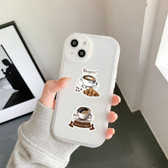 50pcs Coffee World Vintage Letter Graffiti Waterproof Vinyl Stickers