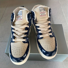 Men's High Top Lace Up Skate Shoes Lightweight Non slip Sneakers