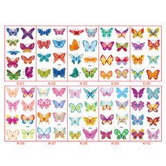 Colorful Butterfly Temporary Tattoo Stickers for Women Kids