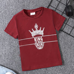 Cute Lion Head Printed Baby T-shirt