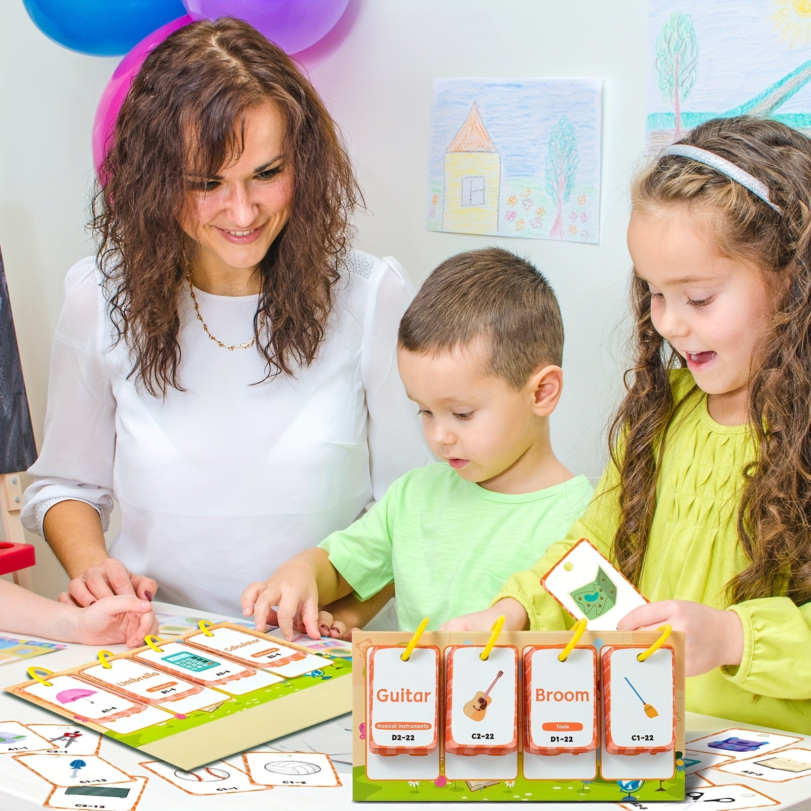 NeslGenc Daily Objects Vocabulary Flashcards for 3-6 Year Olds