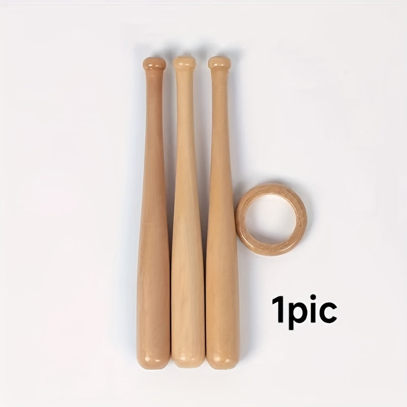Rubber Wood Mini Wooden Stick Baseball Round Wooden Stick Bracket
