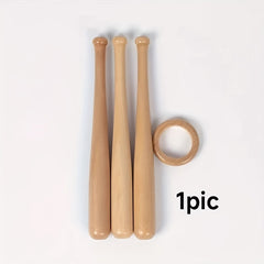 Rubber Wood Mini Wooden Stick Baseball Round Wooden Stick Bracket