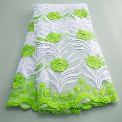 French Sequined Milk Silk Mesh Lace Fabric For Party Wedding