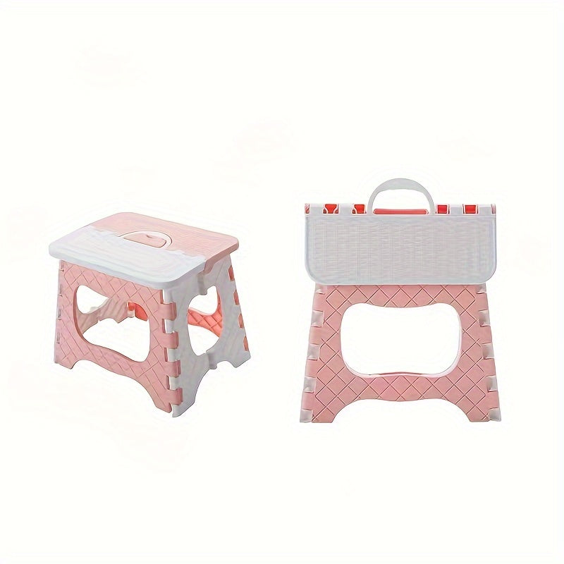 Portable Square Bathroom Folding Stool for Outdoor Fishing Plastic Stool