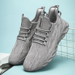Breathable Lace Up Knitting Running Sports Shoes Casual Footwear