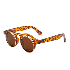 Double Layer Round Vintage Sunglasses for Women