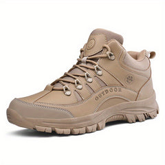 Men's Hiking Boots Lace Up, Wear Resistant Outdoor Shoes for Climbing