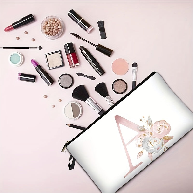 Portable Pattern Cosmetic Bag Travel Makeup Storage Bag With Zipper