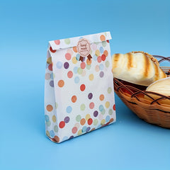 10pcs Colorful Dots Pattern Gift Bags 13x3.51x19cm