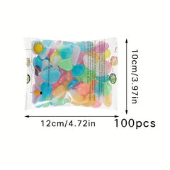 100pcs Luminous Garden Stones Glow in the Dark Pebbles