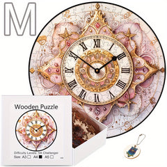 Round Clock Puzzle Christmas Gift Birthday Gift Puzzle Wooden Puzzle