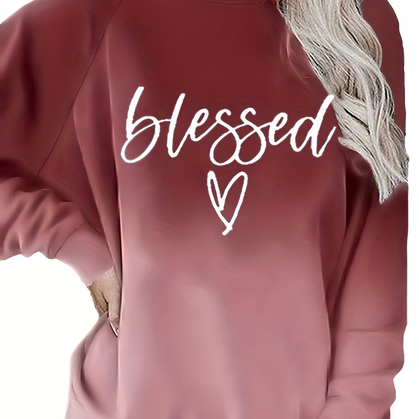 Letter Graphic Tie Dye Sweatshirt Crew Neck Pullover Tops