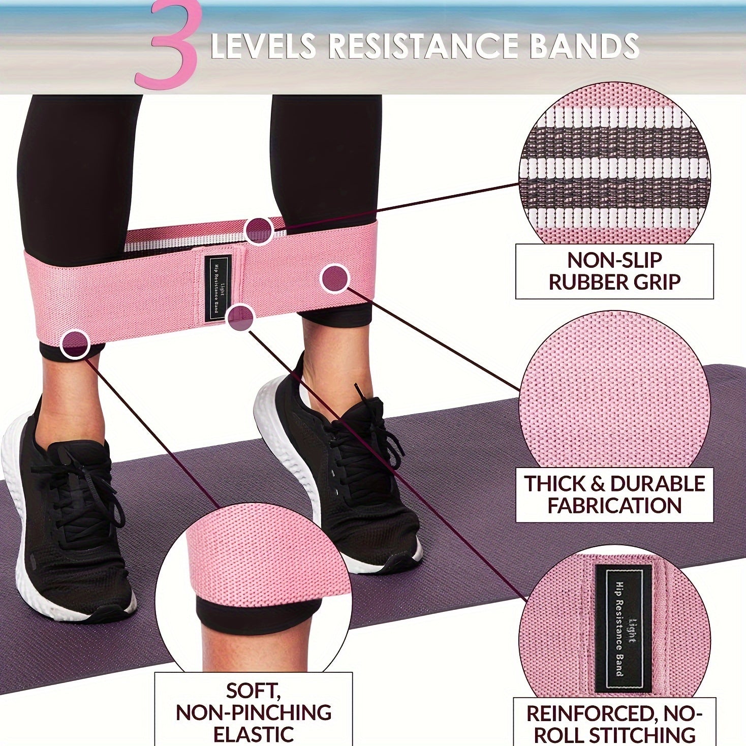 Resistance Bands Set for Full Body Fitness Training