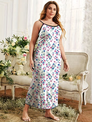 Nightdress Women's Plus Ditsy Floral Print Sleep Dress