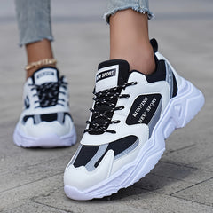 Thick Sole Shock Absorption Mesh Chunky Sneakers