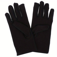 Satin Short Gloves Silky Solid Gloves For Formal Dance Prom Costume