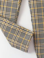 Boys Casual Plaid Print Comfortable Active Pants
