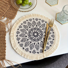 Boho Tassel Coasters Absorbent Cup Coasters For Home Decor