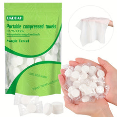 100/200pcs Compressed Towel Disposable Face Towel for Travel & Camping