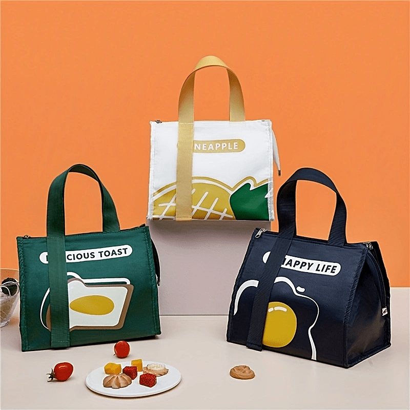 Portable Insulated Bag Waterproof Aluminum Foil Lunch Box For Picnic
