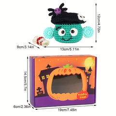 Halloween Knitting & Crochet Material Kit DIY Hand Weaving Doll Set