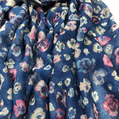 Flower Print Scarf Shawl Lightweight Casual Head Wraps Hijab Women Turban