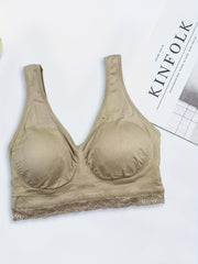 7pcs Lace Sports Bras Comfy Running Tank Bra Women's Underwear