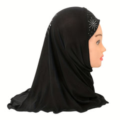Casual Rhinestone Hat Scarf Outdoor Breathable Headscarf