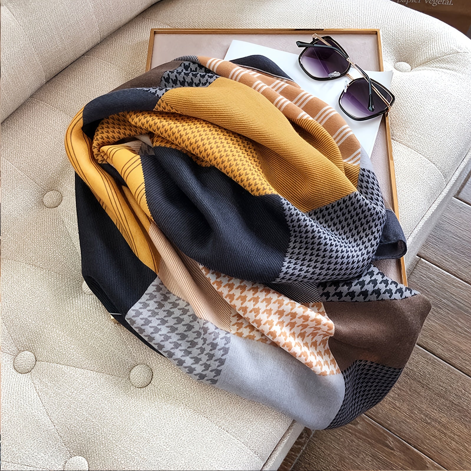 Linen Women's Scarf Long Shawl Lightweight And Soft