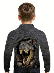 Kids Dinosaur Tyrannosaurus Hoodie 3D Print Sweatshirt Hip Hop Street Style