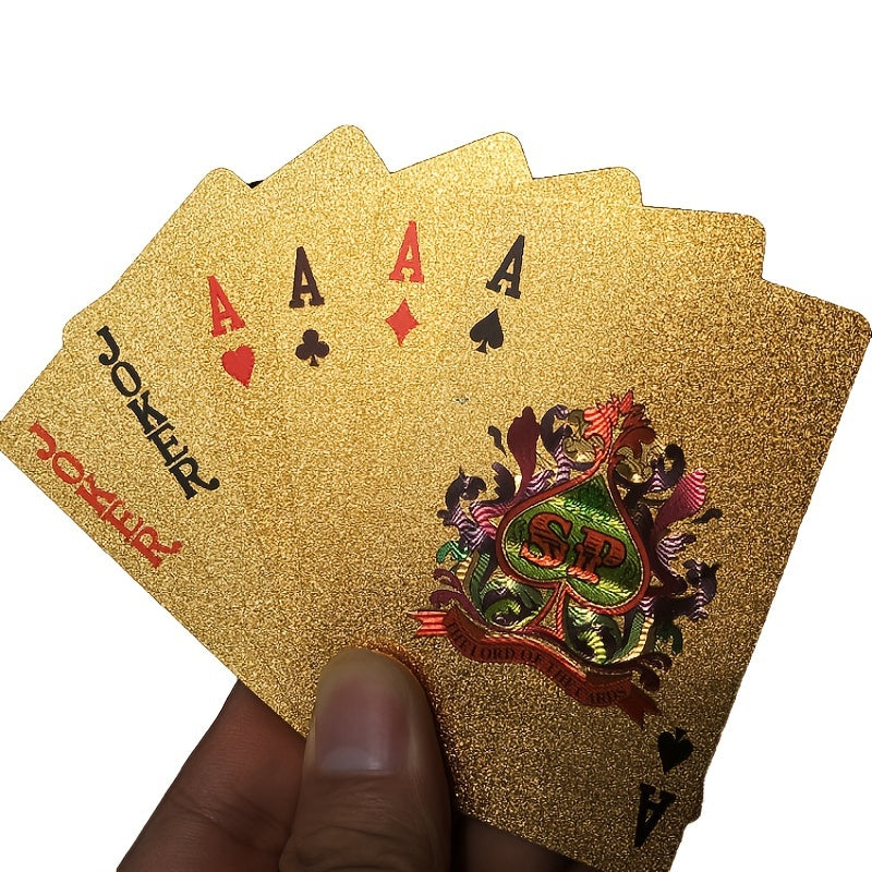 Silver Foil Poker Cards for Party, Table Game