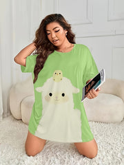 Alpaca & Chicken Print Nightdress