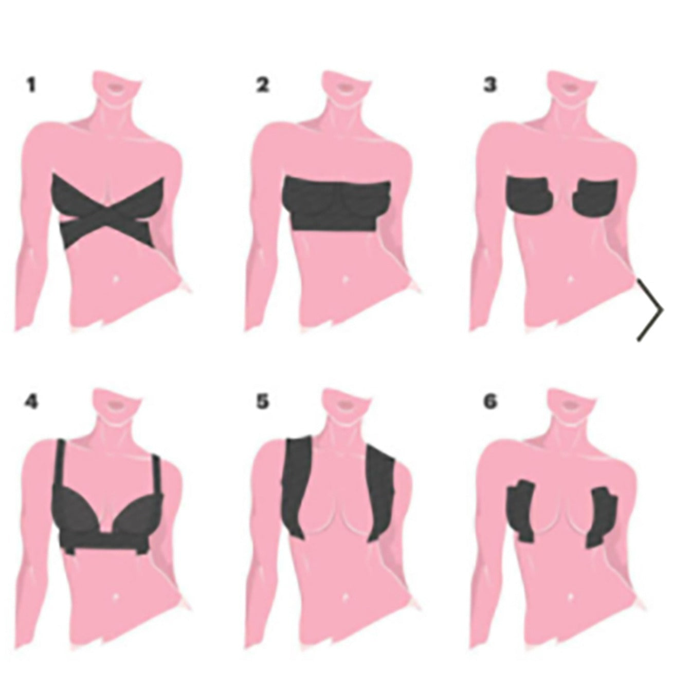 Women's Cross Border Cloth Tape Bra Push Up Strap Lingerie