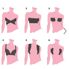 Women's Cross Border Cloth Tape Bra Push Up Strap Lingerie