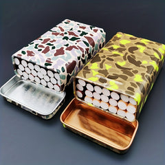 Square Iron Cigarette Box 20 Pack Clip For Men
