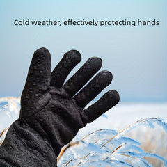Winter Windproof Waterproof Gloves Fleece Warm Men Women Outdoor Motorcycle