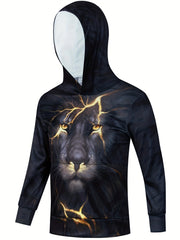 Men's Graphic Novel Hoodie Active Stretch Hooded Sweatshirt