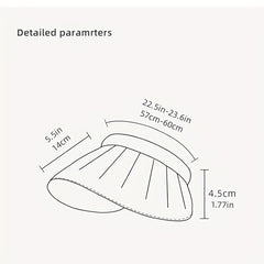 Foldable Shell Visor Hat UV Protection Wide Brim Sun Hat