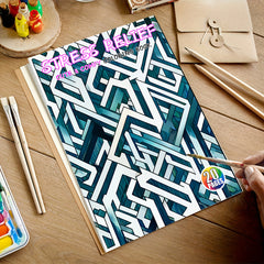 Adult Coloring Book Stress Relief 20 Pages 21x21 cm Thick Paper
