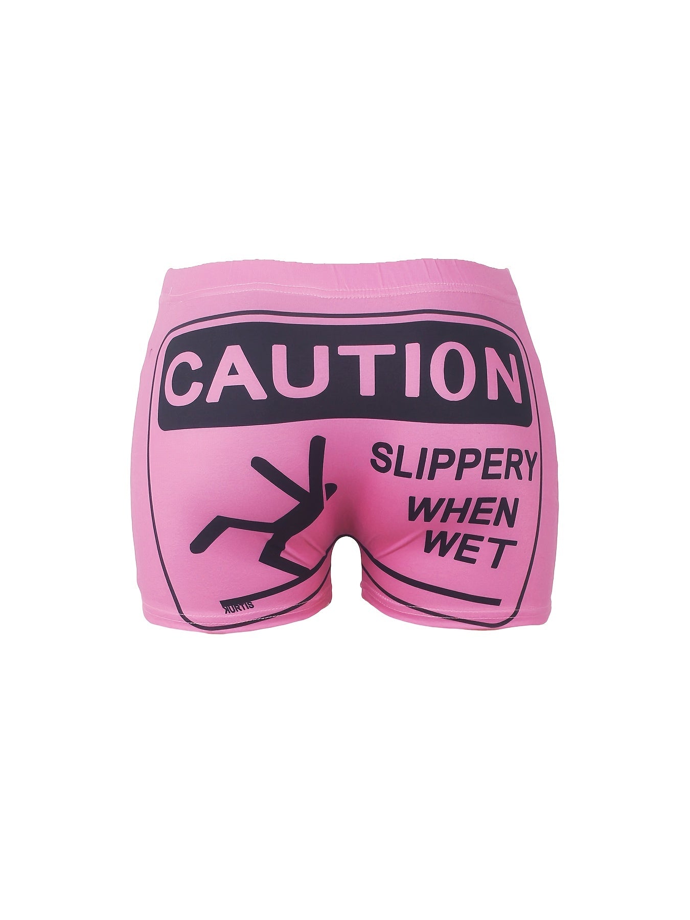 Graphic Print Skinny Shorts for Women