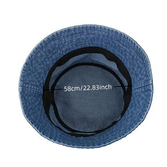 Denim Bucket Hat Distressed Sunshade Basin Hat Unisex Fisherman Cap