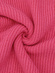 Ripped Pullover Knitted Top Casual Drop Shoulder Sweater