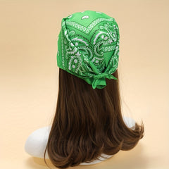Boho Style Turban Triangle Hair Bandana Floral Print Scarves Vintage