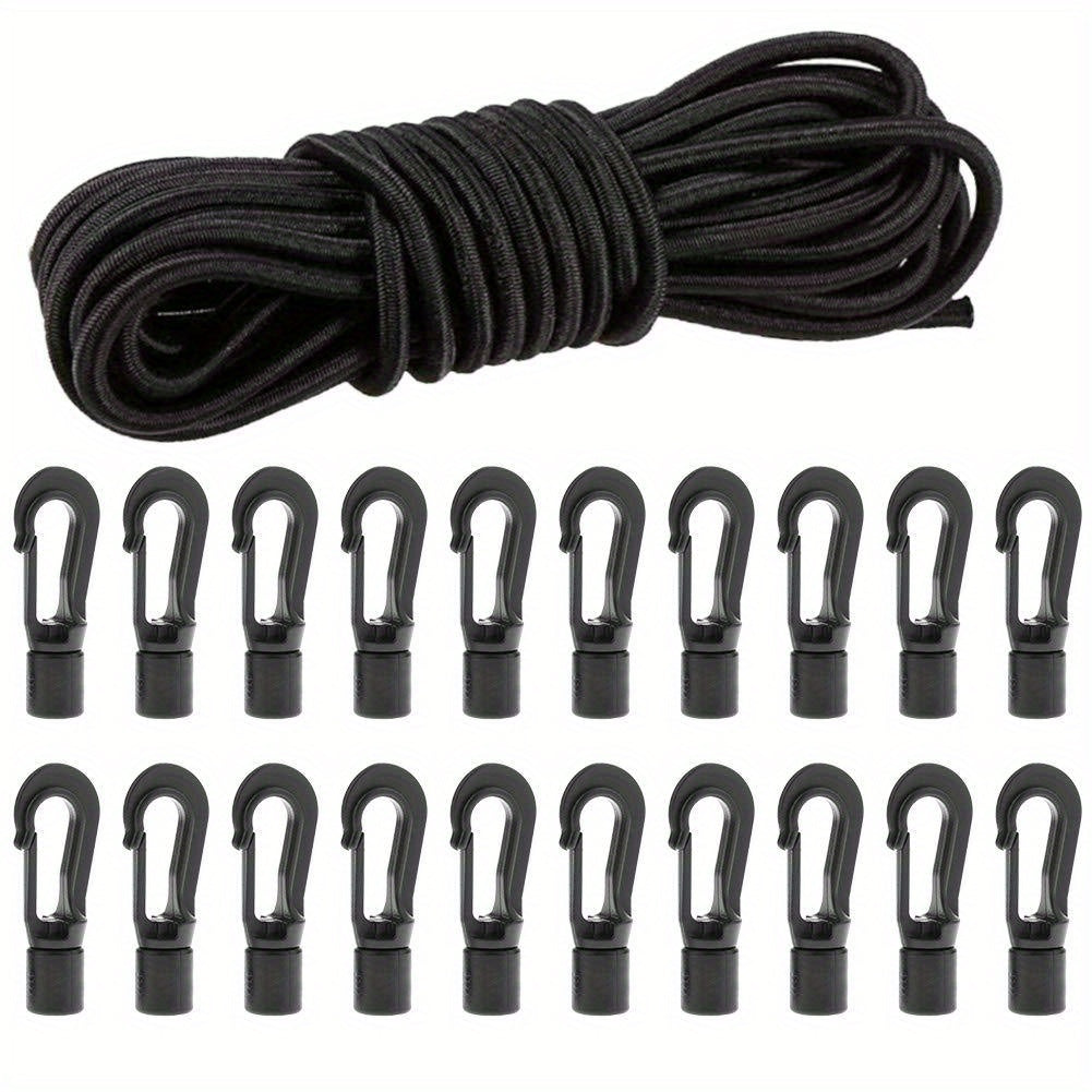 Heavy-Duty Deck Lashing Rope with Hook for Kayak Fishing Boat