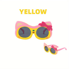 Fox Shaped Polarized Round Sunglasses UV Protection