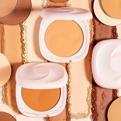 Matte Finish Concealer Compact with Mirror and Puff