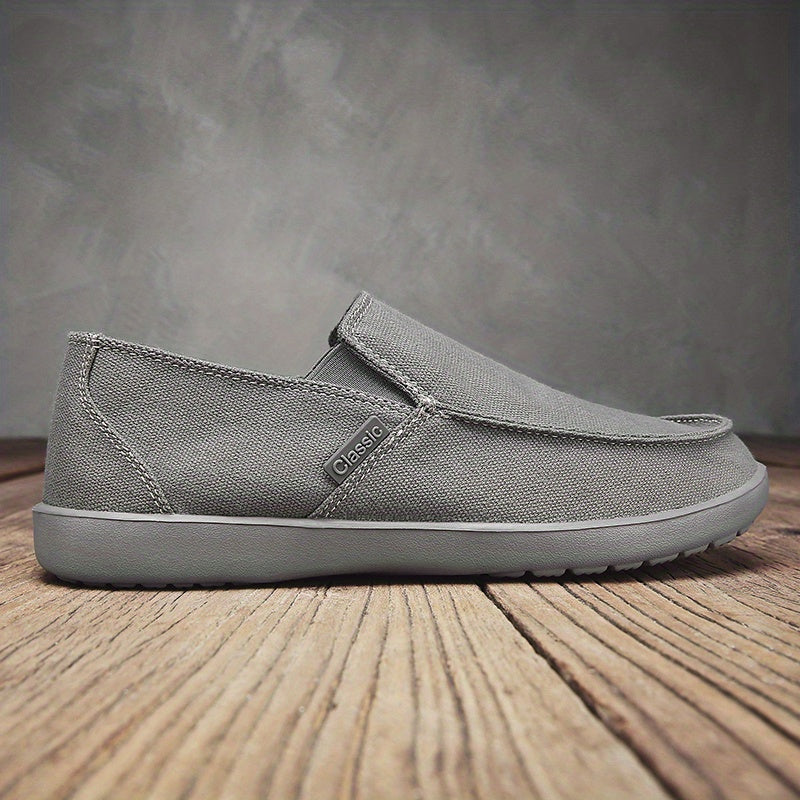 Men's Slip On Canvas Shoes Lightweight Breathable Casual Flats